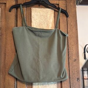 NWT GAP Green Camisole Crop Top